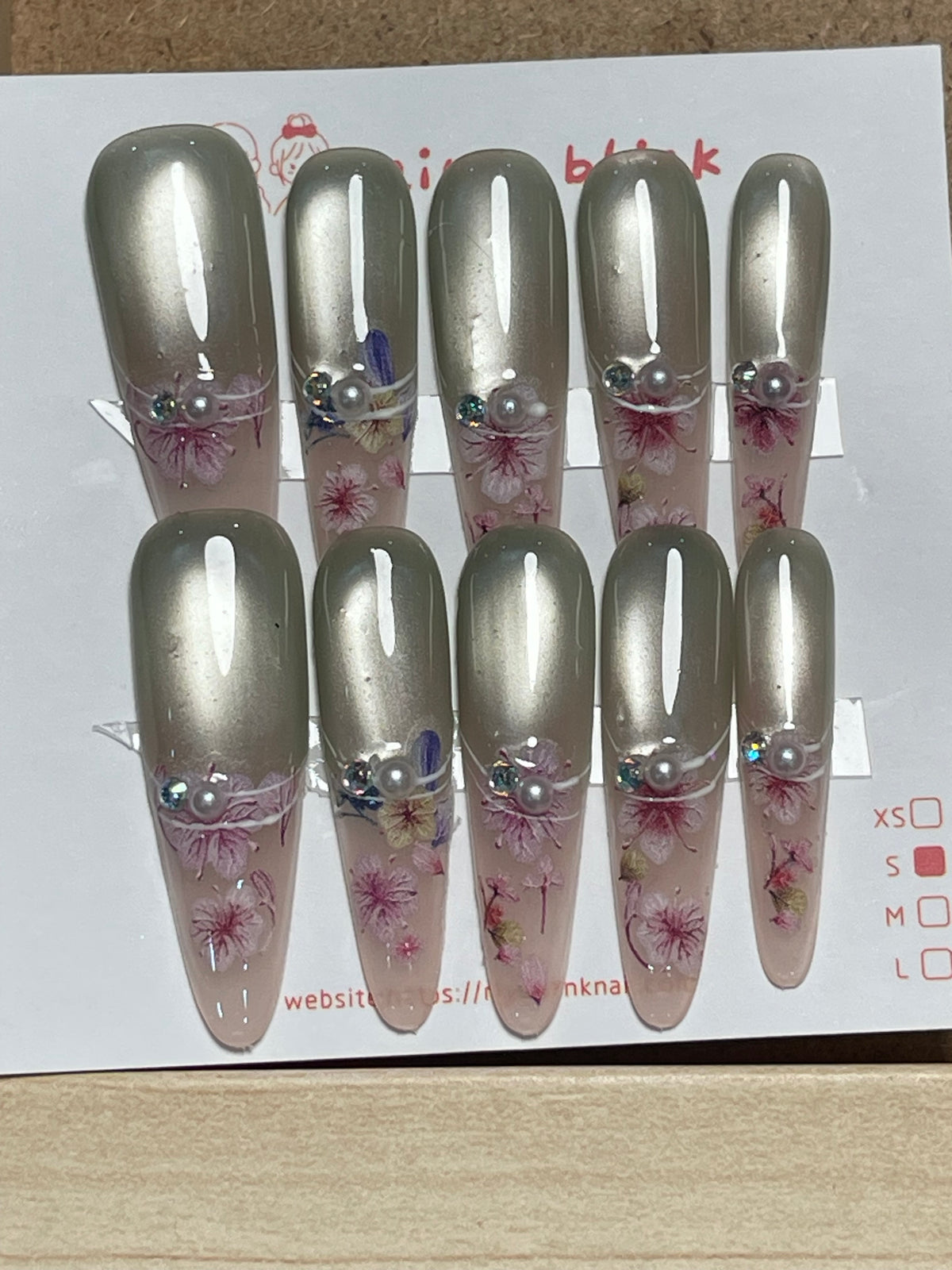 Small long stiletto 2744